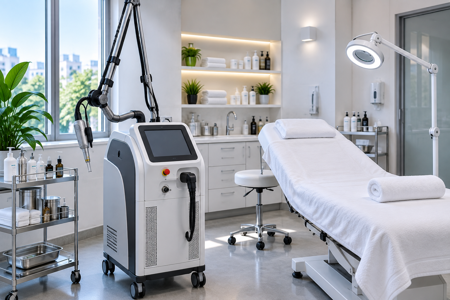 Equipamiento para procedimientos láser y autorización sanitaria SEREMI