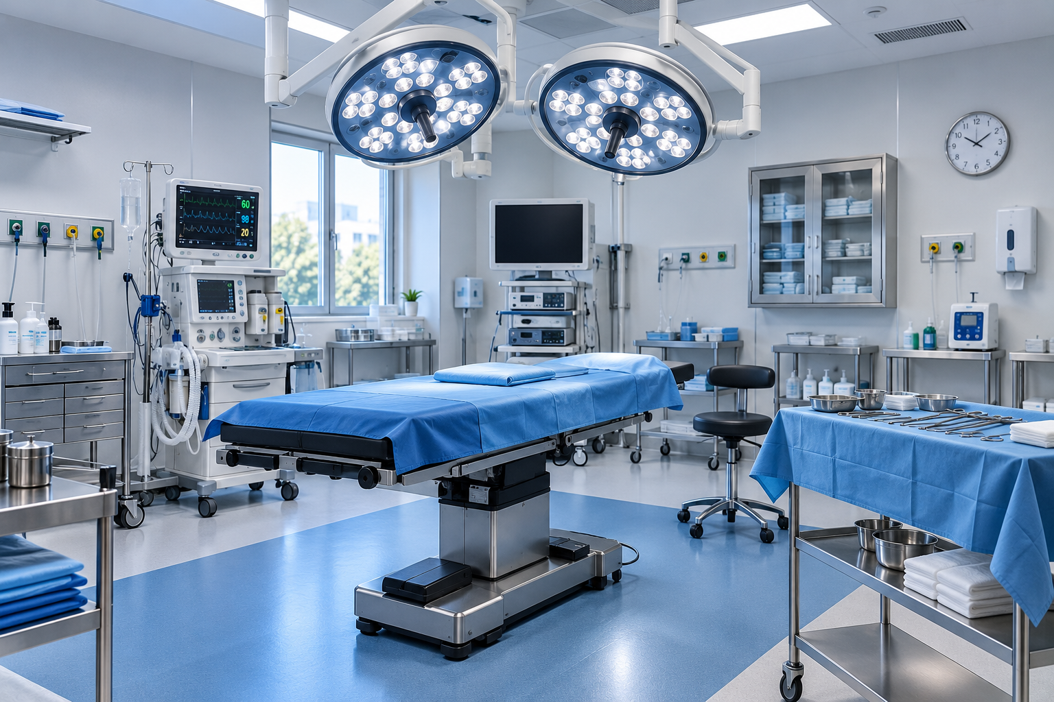 Sala de cirugía para autorización sanitaria SEREMI de Salud